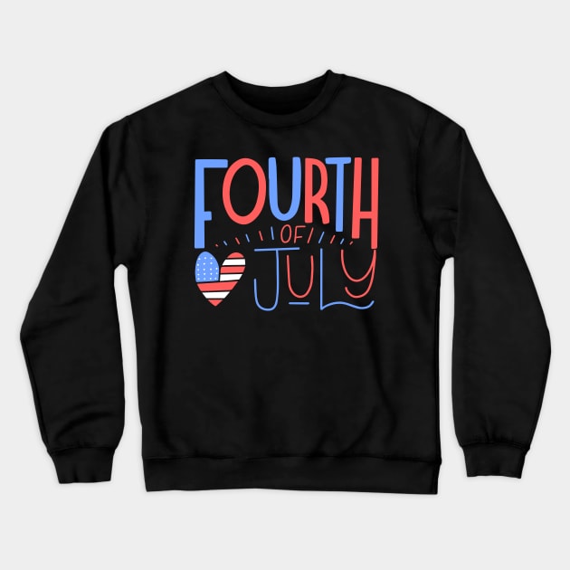 fourth of july Crewneck Sweatshirt by ARRIGO